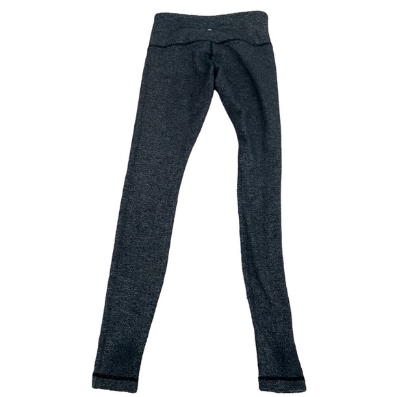 Lululemon Wunder Under Pant (Hi-Rise) In Heathered Herringbone Black Gray Sz 4 - Picture 5 of 12